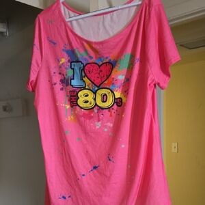 Amazon Pink 'I Love the 80s' Graphic Tee
